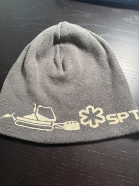 Gray Winter Beanie with Snowflake Logo